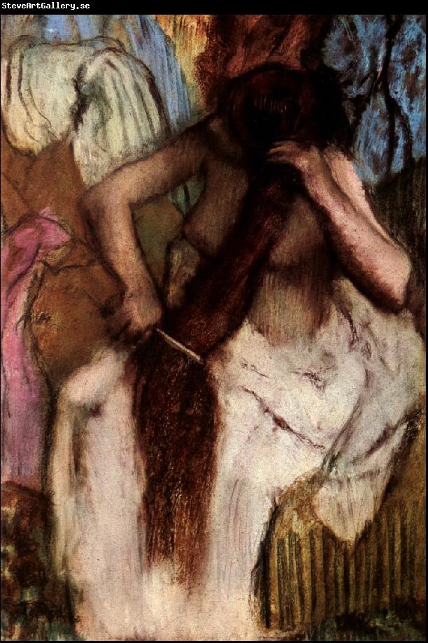 Edgar Degas Seated Woman Combing her Hair